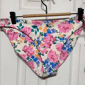 NWT Skatie Floral Bikini Bottom - Pink Blue Size XL